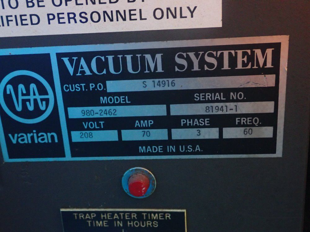 Varian Vacuum System - 980-2462