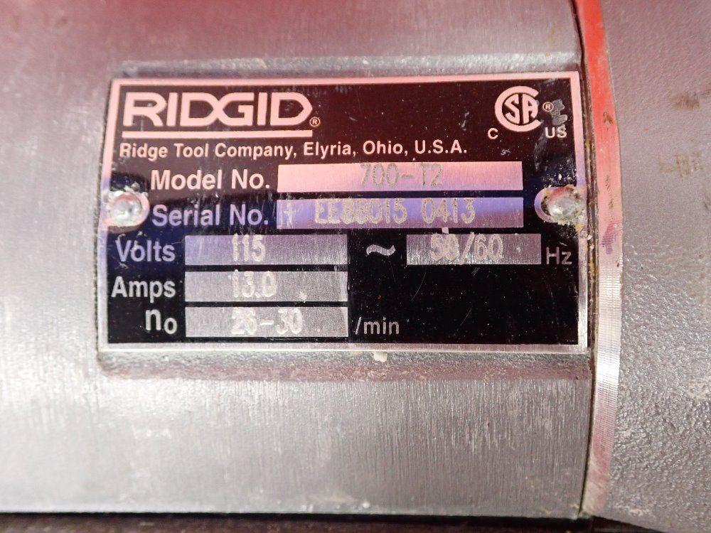 Ridgid Pipe Threader - 700-t2