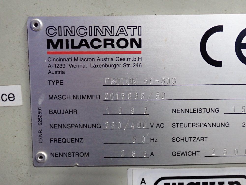 Cincinnati Extruder - Proton 60-30g