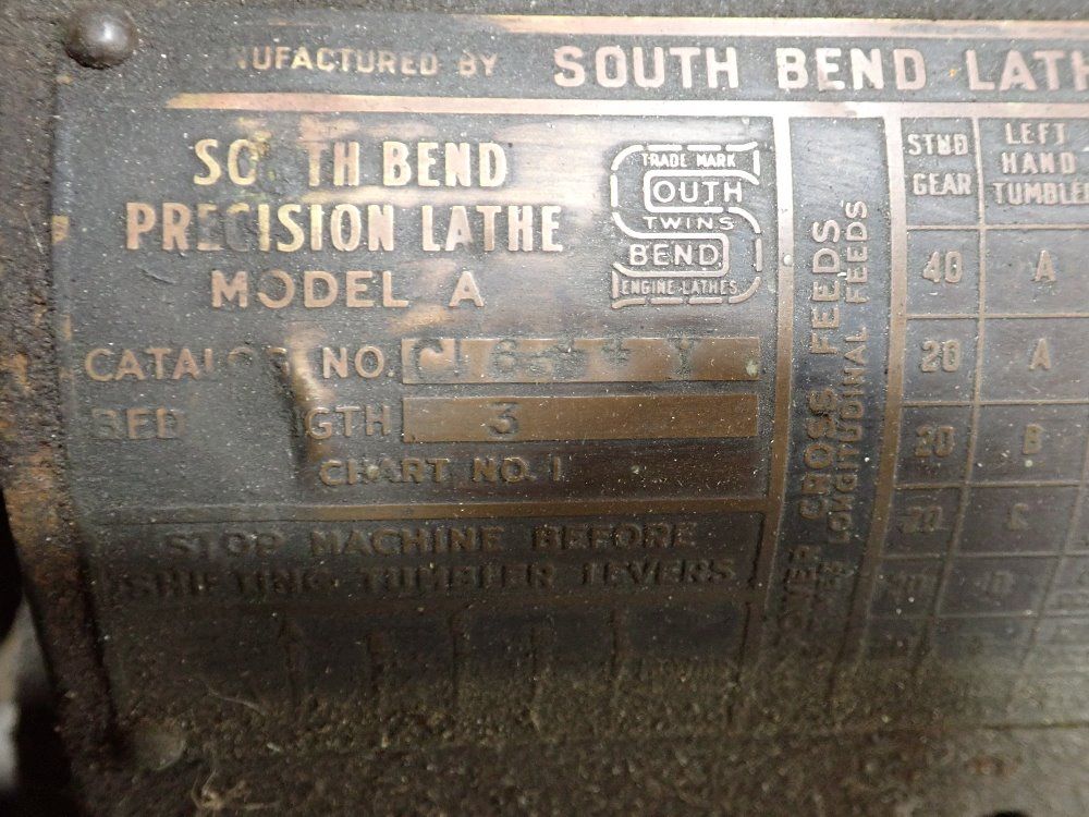 South Bend Lathe 5x20 Precision Lathe - A