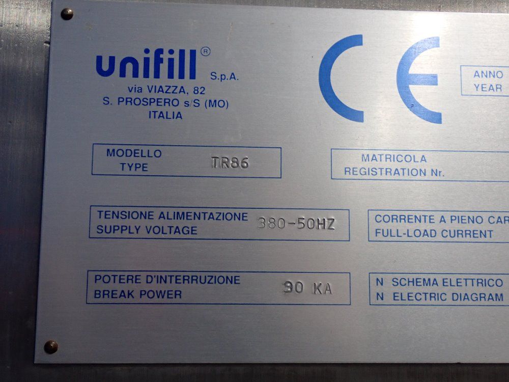 Unifin Approx 190" Base Machine - Tr86