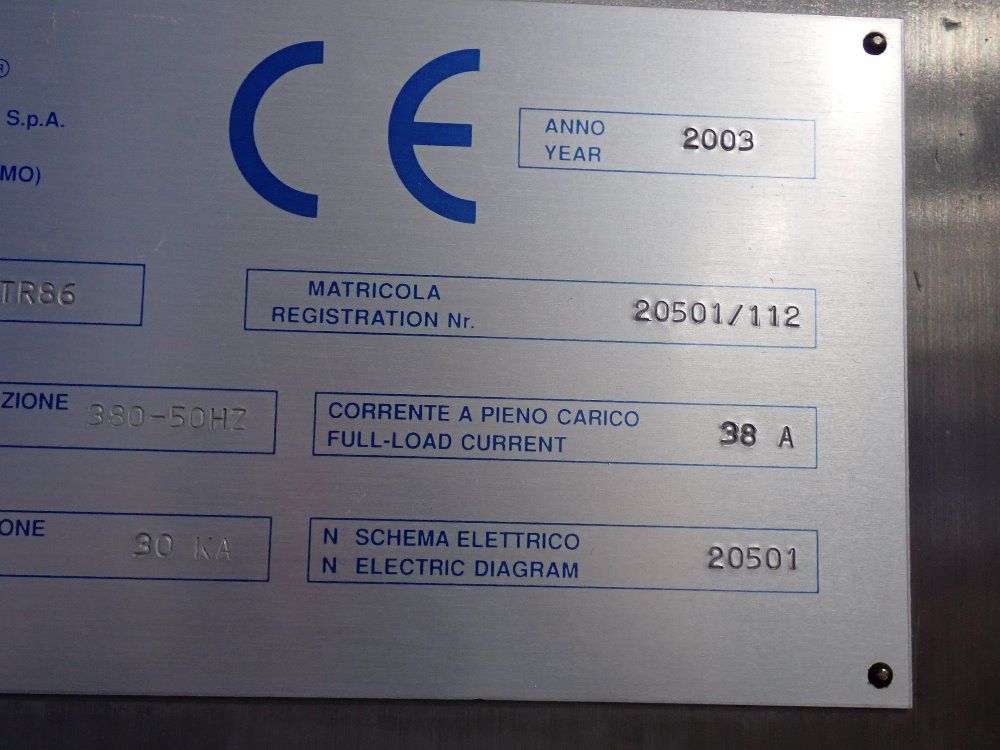 Unifin Approx 190" Base Machine - Tr86
