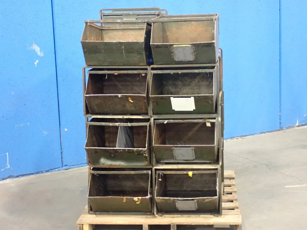 14.5"lx24"wx11"h Metal Storage Bins