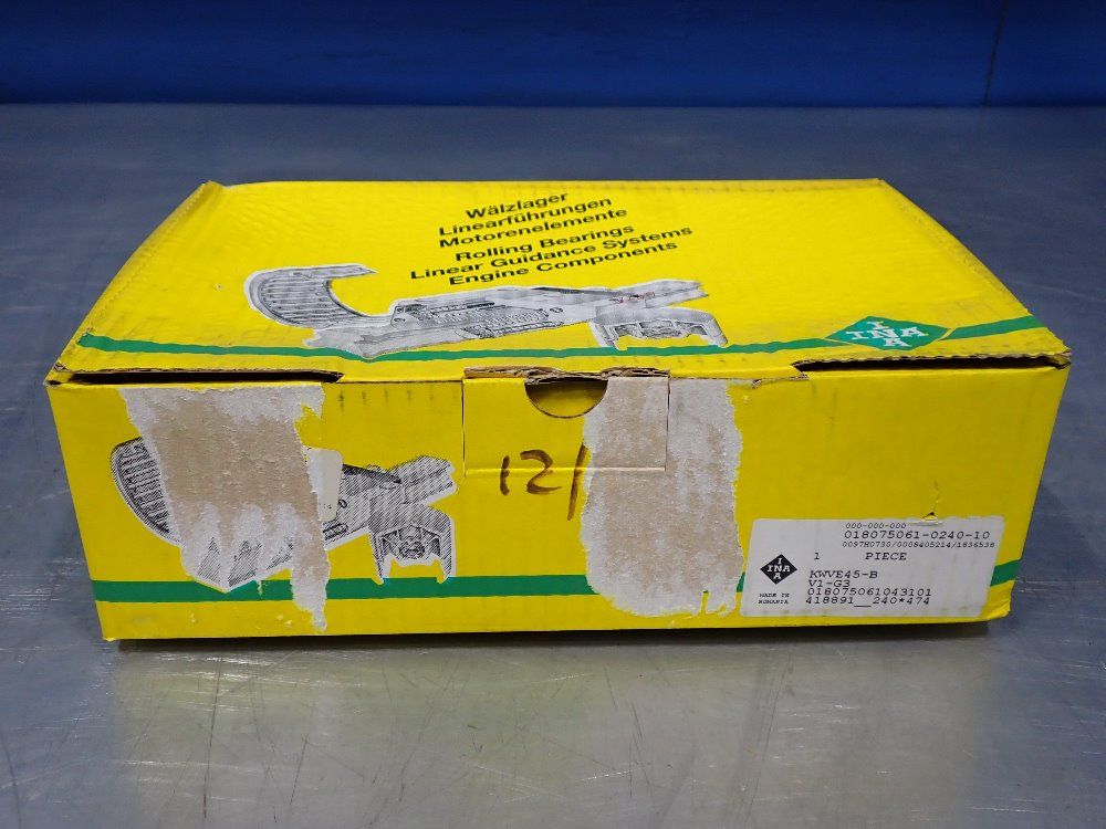 Ina Inner: 1.77" Outer: 4.72" Width: 5.53" Linear Plain Bearing Unit - Kwve45-b-v1-g3