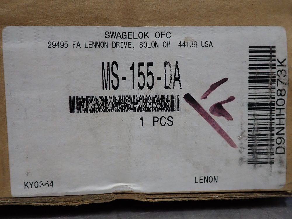 Swagelok 200psi Max Pneumatic Actuated Valve - Ms-155-da