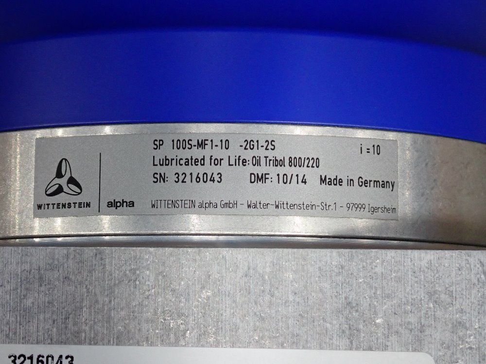 Wittenstein Gearbox - Sp100s-mfa-10