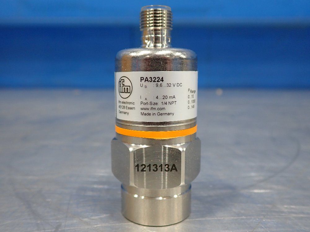 Ifm 1/4" Npt Pressure Sensor - Pa3224