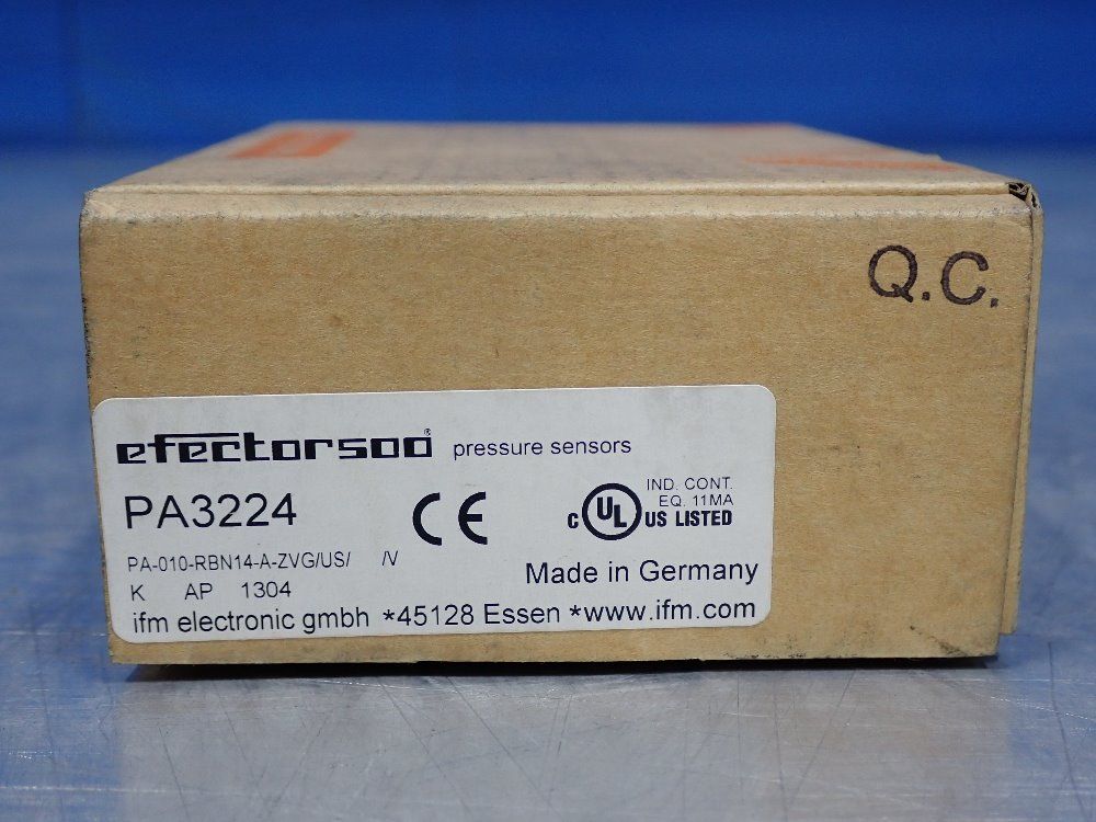 Ifm 1/4" Npt Pressure Sensor - Pa3224