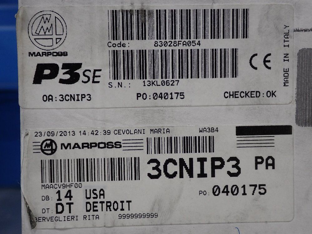 Marposs Acoustic Monitoring System - P3 Se