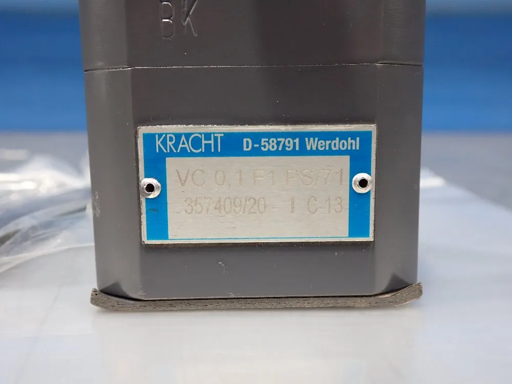Kracht 5800psi Working Pressure Gear Flow Meter - Vc 0.1 F1 Ps/71