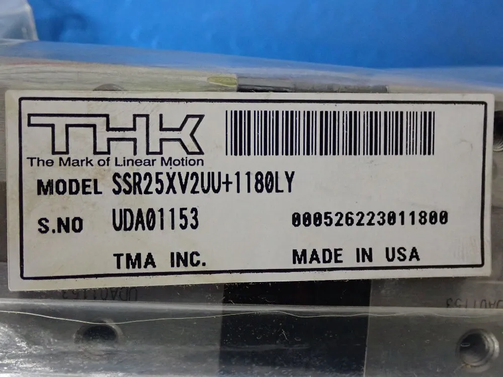 Thk 46.5" X 7/8" X 5/8" Linear Guide Rail And Runner Block - Ssr25xv2uu+1180ly