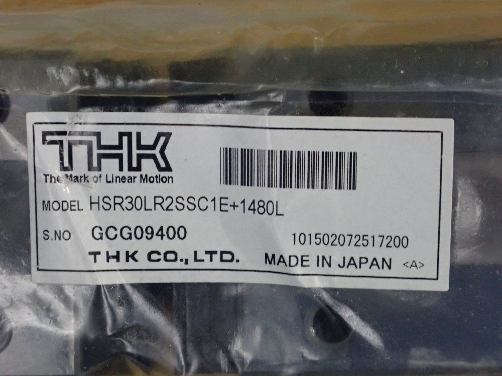 Thk 58" X 1" X 1" Linear Guide Rail With Runner Blocks - Hsr30lr2ssc1e+1480s