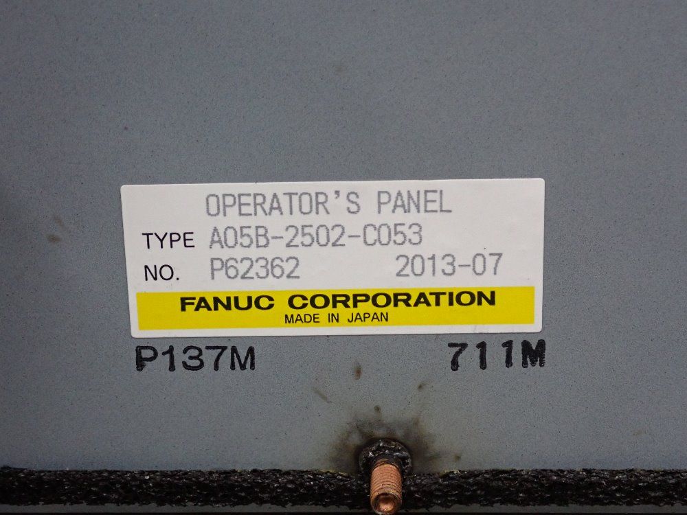 Fanuc Corporation Operator Panel - A05b-2502-c053