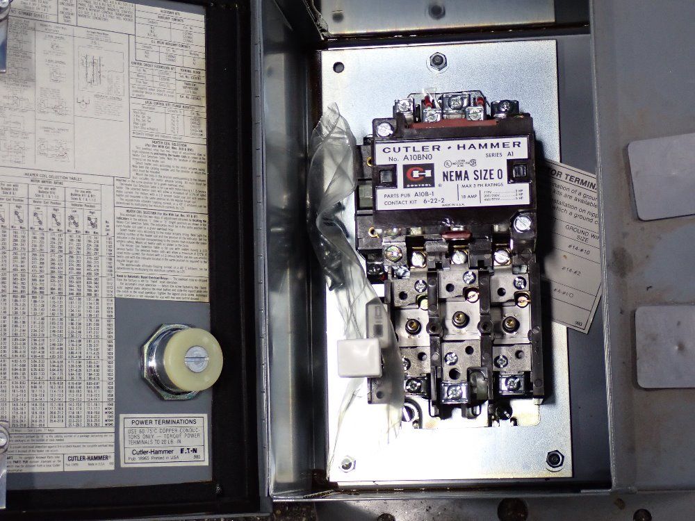 Cutler Hammer Size 0 Starter - A10bn0