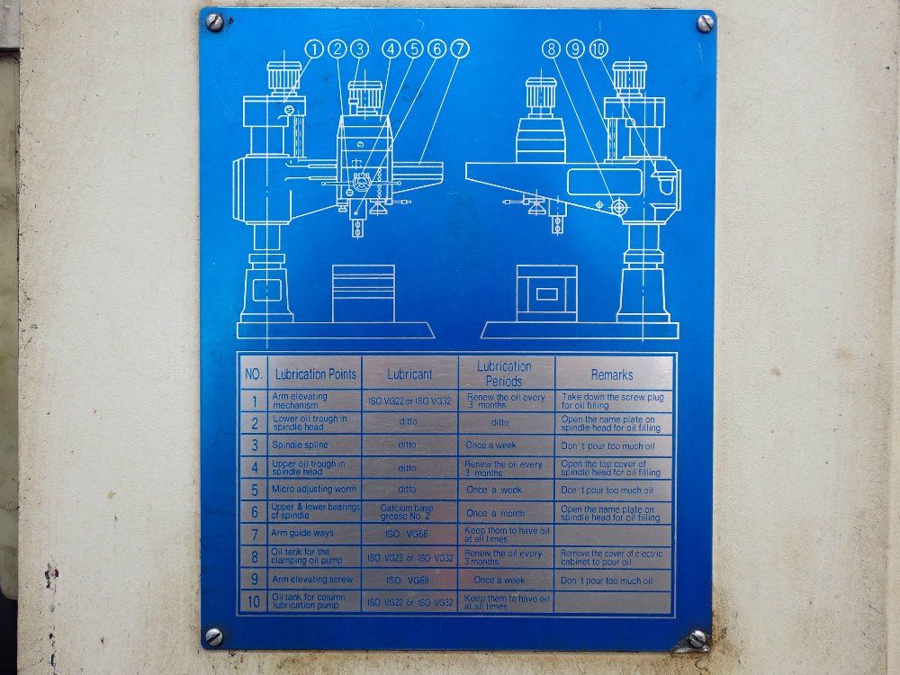 Summit 25" X 20" Table, Radial Arm Drill - 5-h