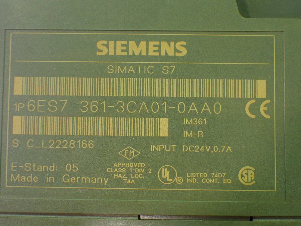 Siemens 6es7 361-3ca01-0aa0, Simatic S7-300 Interface Module