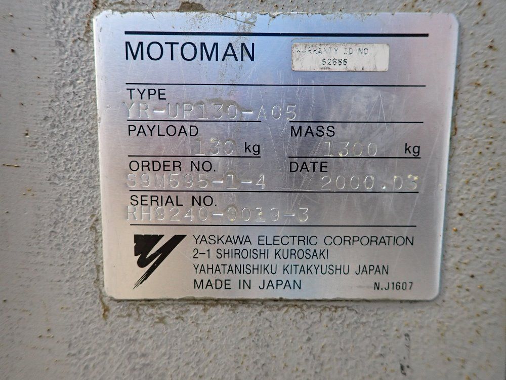 Yaskawa Motoman Robot - Up-130