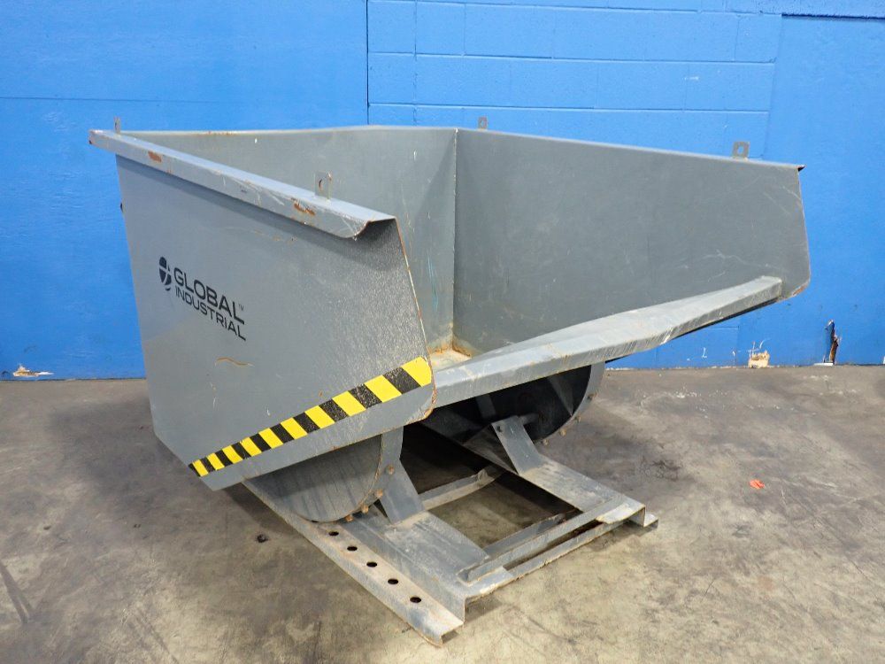 Used Global Industrial Self Dumping Hopper | HGR Industrial Surplus