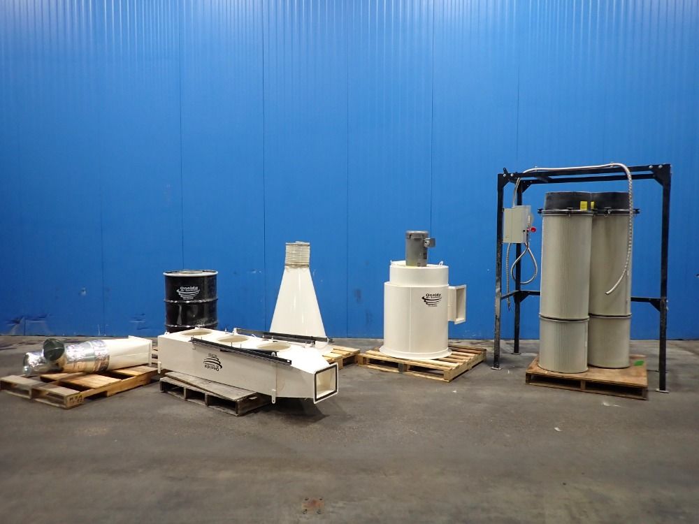 Used Oneida Cyclone Dust Collector W/ Filter Assembly HGR Industrial...