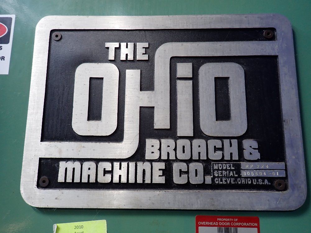 Ohio Broach Broach Machine