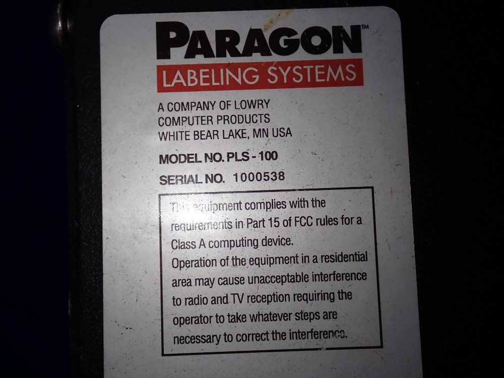 Paragon Labeler