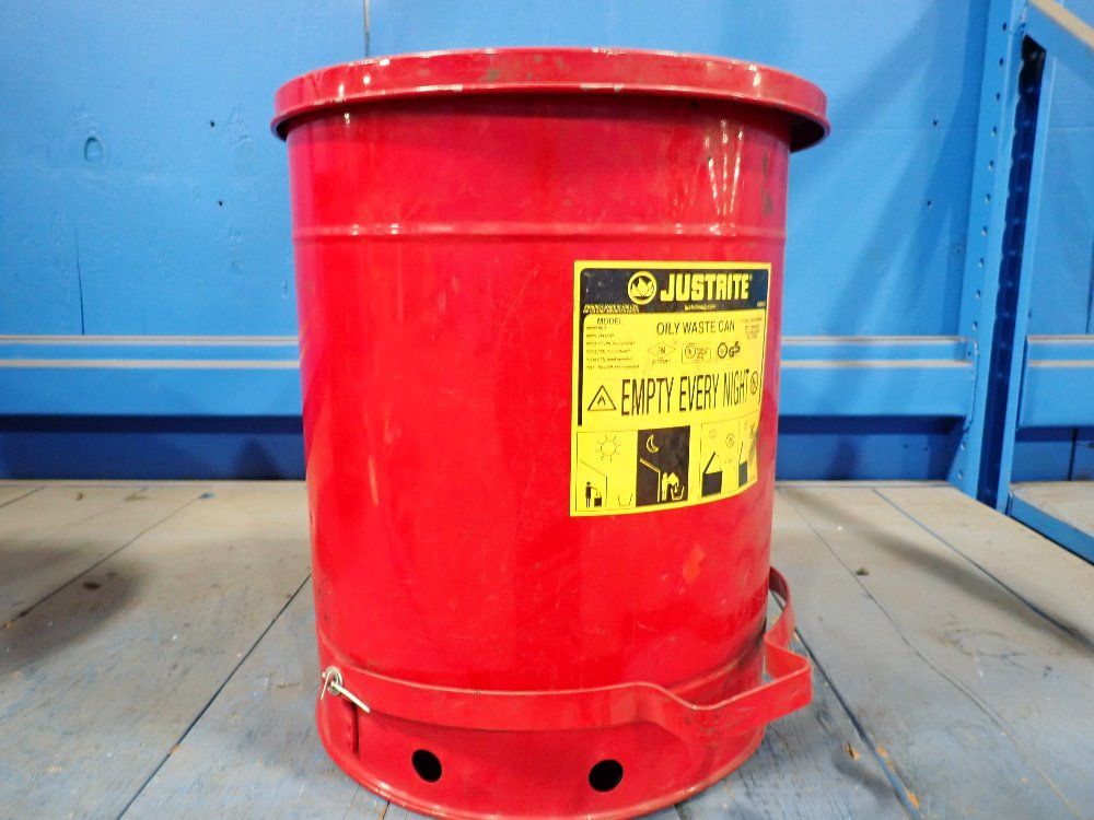 Used Justrite Rag Can | HGR Industrial Surplus