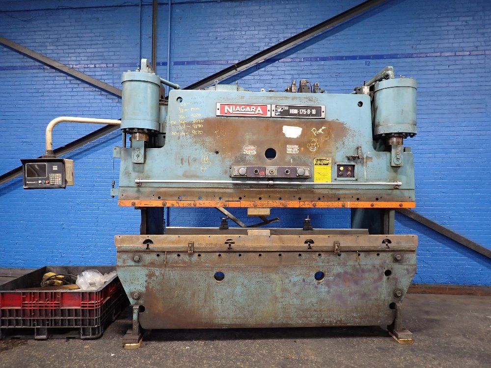 Nigara  Niagara 175 Ton X 10 Hydraulic Press Brake 