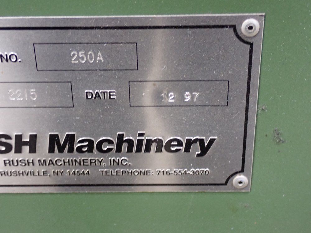 Used Rush Machinery 1997 Rush Machinery 250a Tool Grinder | HGR ...