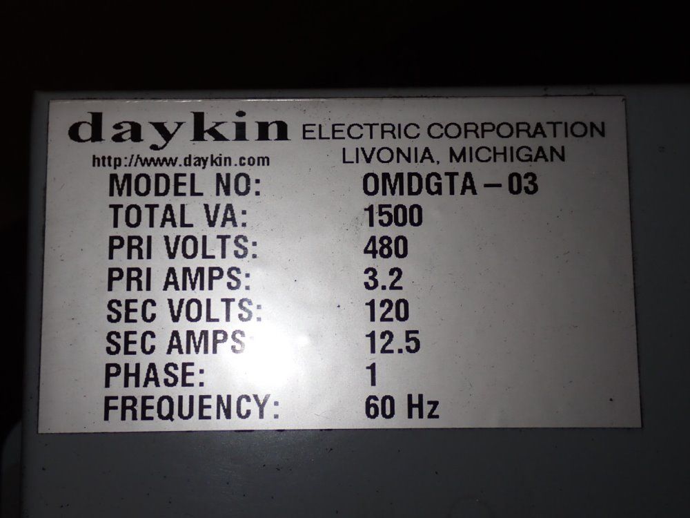 Daykin Transformer Disconnect - Omdgta-03