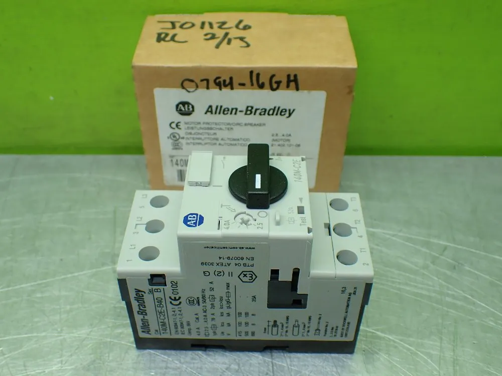 Allen-bradley Motor Protection Circuit Breaker. - 140m-c2e-b40