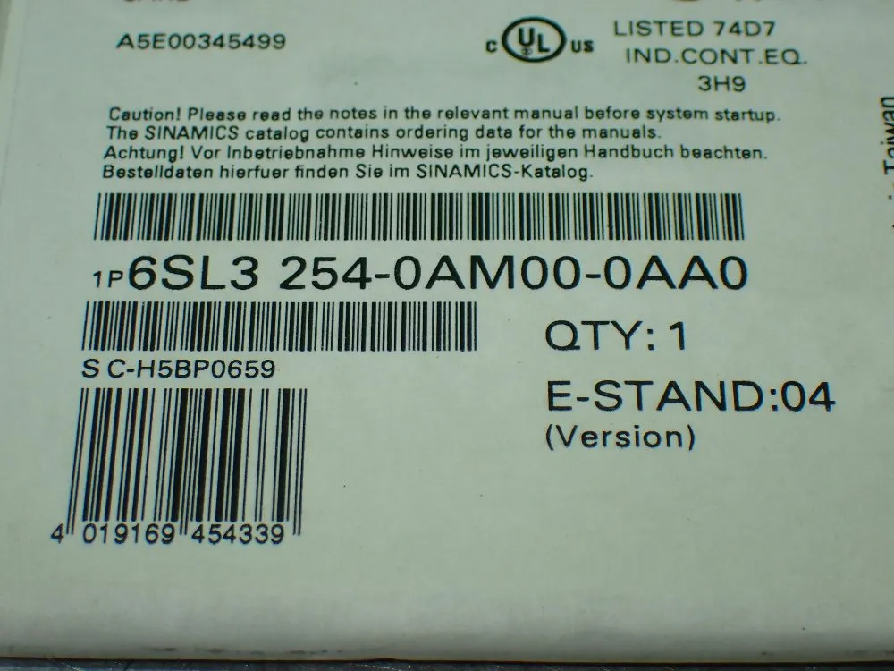 Siemens Micro Memeory Card. - 6sl3 254-0am00-0aa0