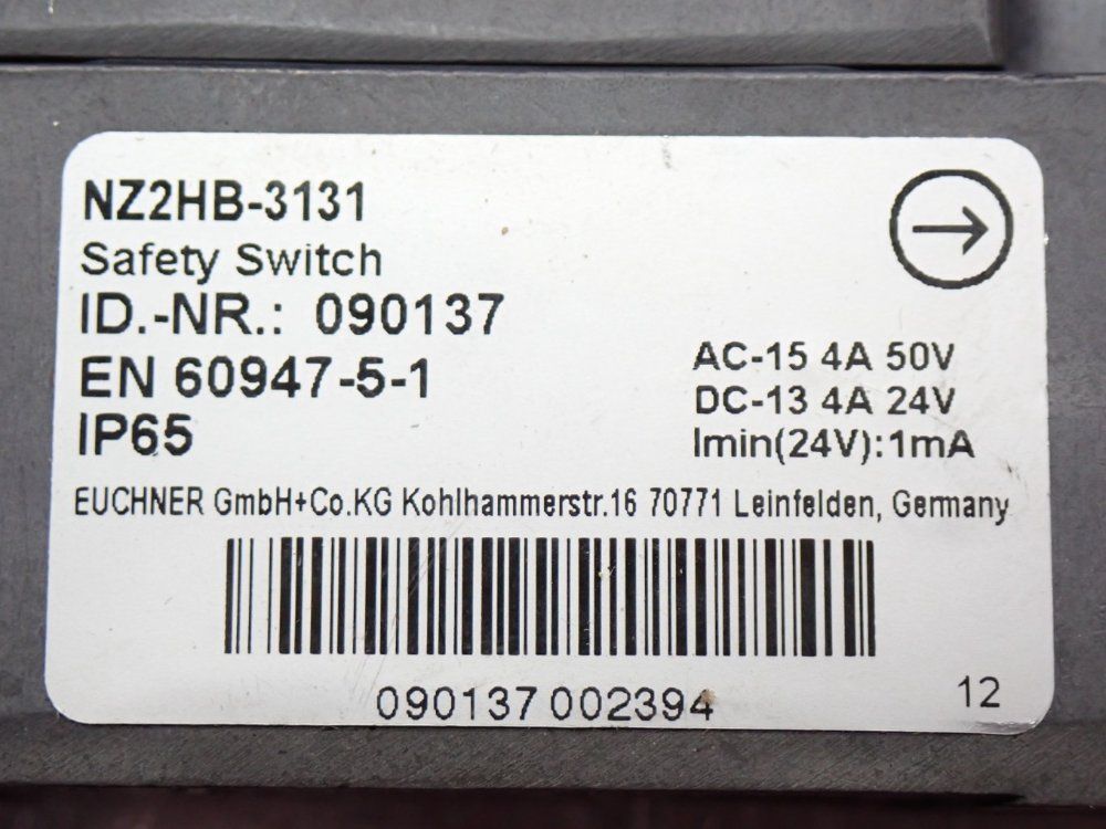 Euchner Safety Switch - Nz2hb-3131