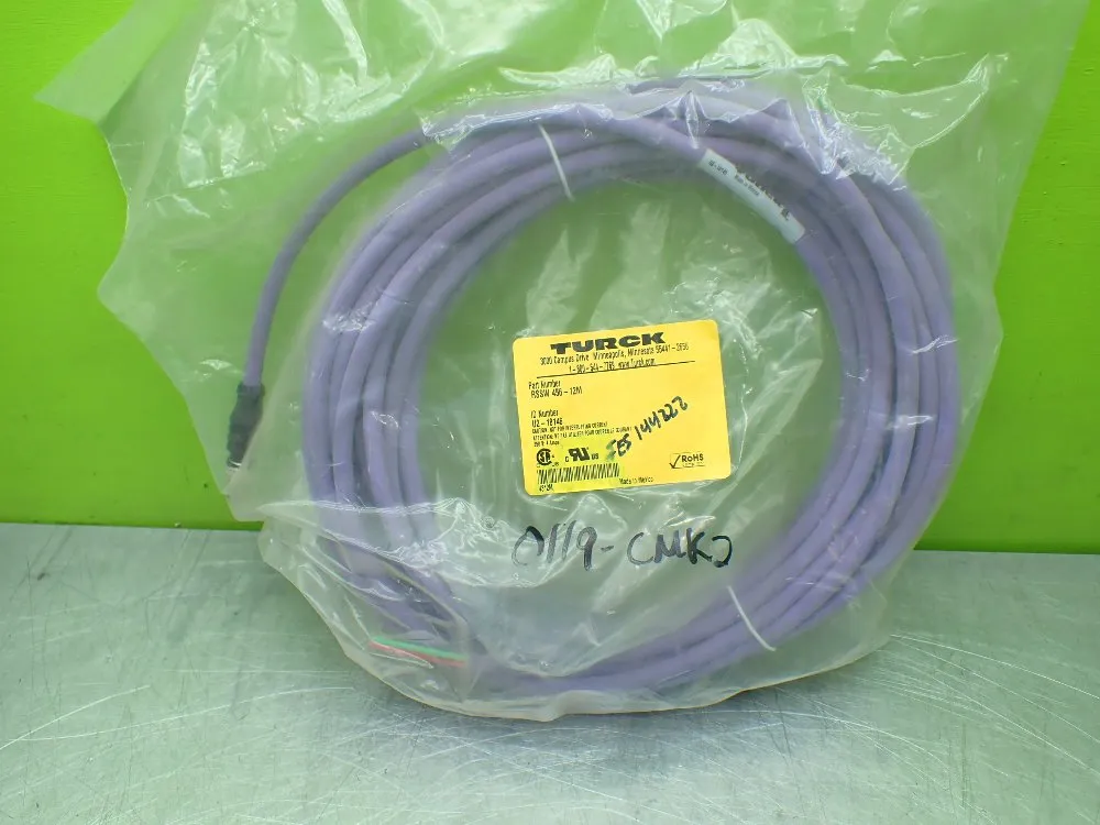 Turck 12 Meters Profibus-dp Cordset. U2-18146 - Rssw 456-12m