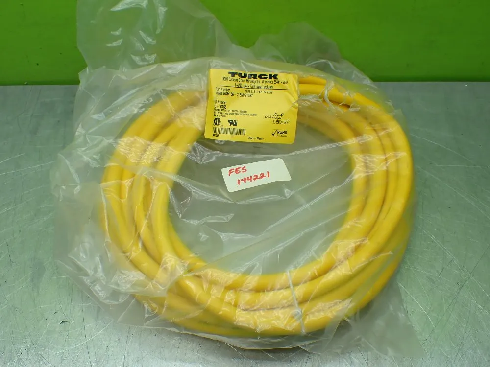 Turck 7.5 Meters Minifast Cordset. U-16756 - Rsm-rkm 56-7.5m/s1587