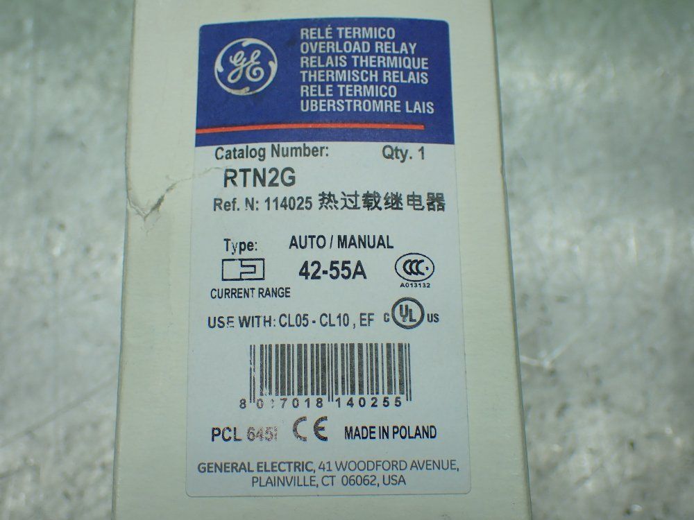 General Electric Overload Relay