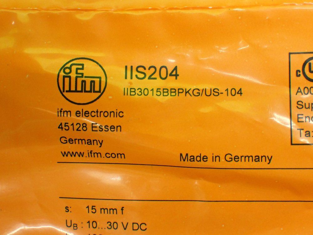 Ifm 15mm Inductive Sensor. - Iis204