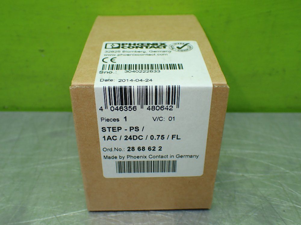 Phoenix Contact 1ac 24dc 0.75 Fl Step-ps/1ac/24dc/0.75/fl Power Supply - 2868622