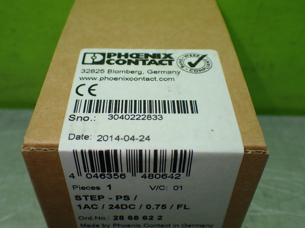 Phoenix Contact 1ac 24dc 0.75 Fl Step-ps/1ac/24dc/0.75/fl Power Supply - 2868622