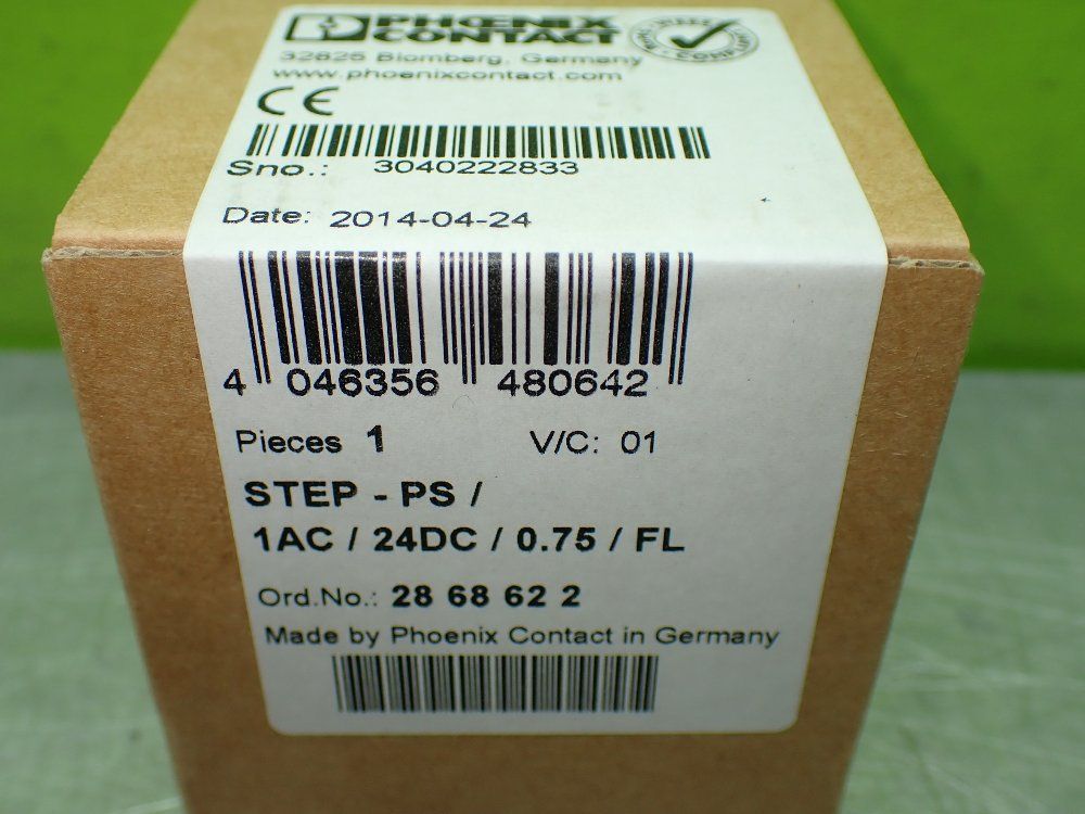 Phoenix Contact 1ac 24dc 0.75 Fl Step-ps/1ac/24dc/0.75/fl Power Supply - 2868622