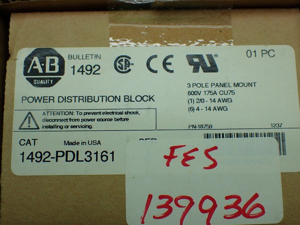Allenbradley Power Distribution Block