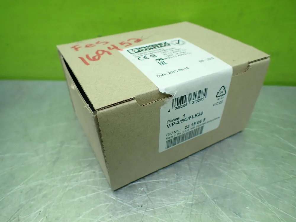 Phoenix Contact Termination Board, Factory Sealed. - Vip-3/sc/flk34
