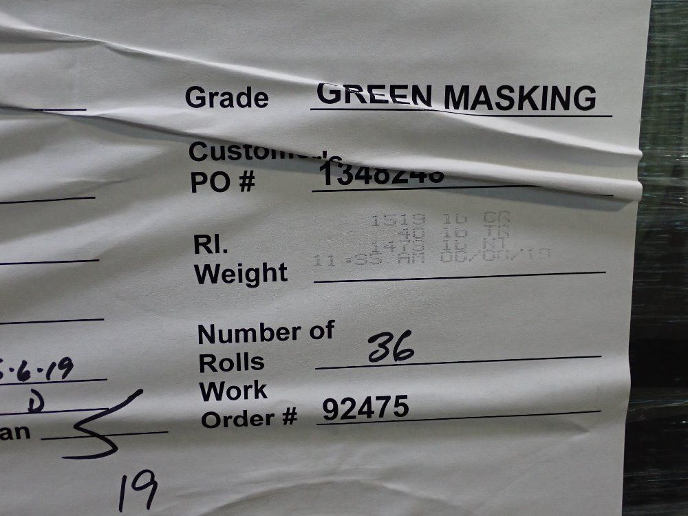  Green Masking Paper