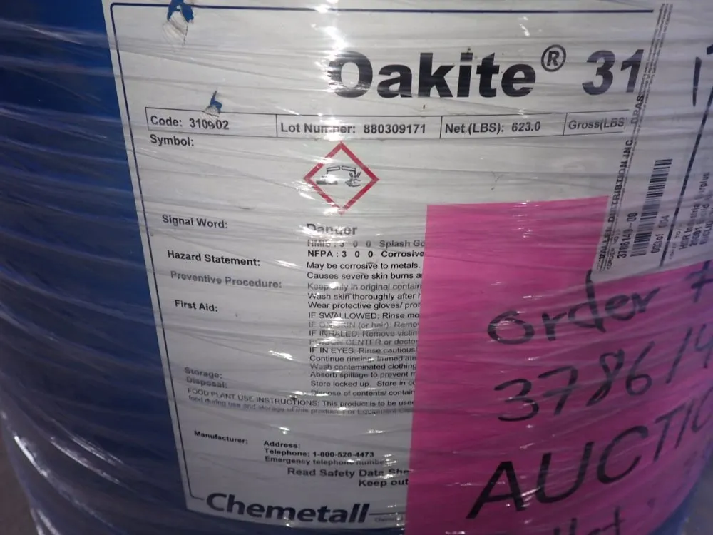 Chemetall 55 Gallons Tanks