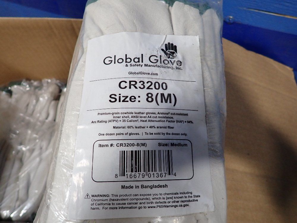 Global Gloves Leather Cut Resistant Gloves