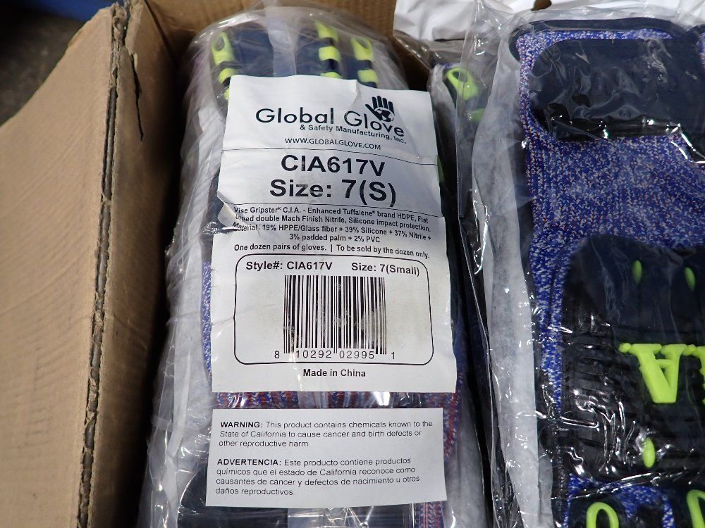 Global Gloves S Vise Gripster Gloves - Cia617v