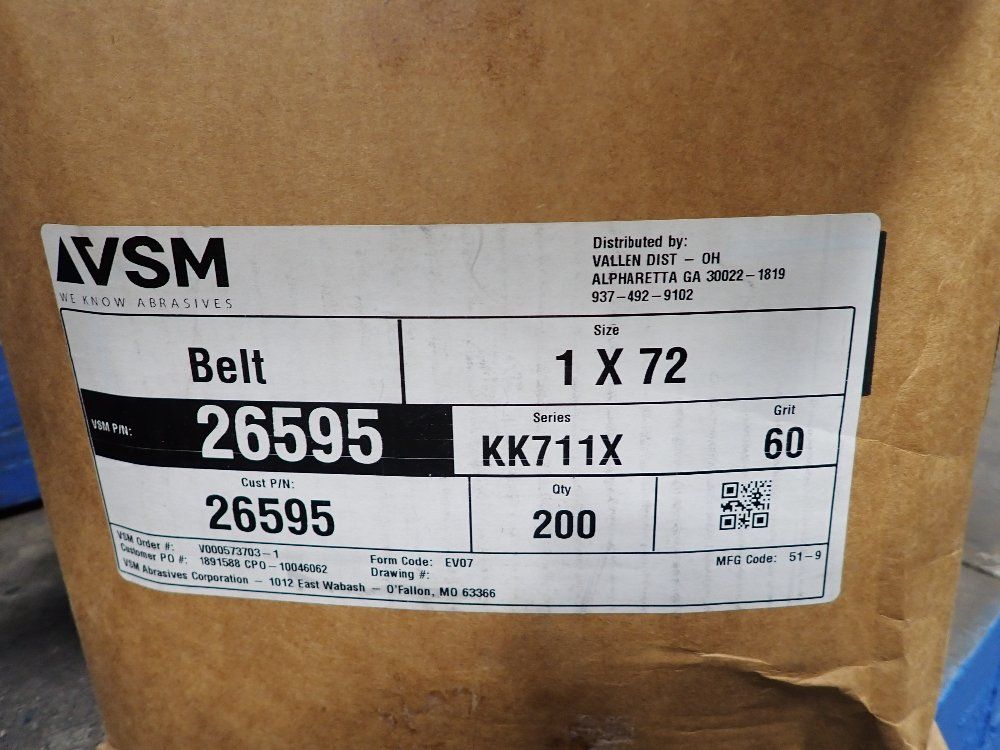 Vsm 60 Grit Sanding Belts