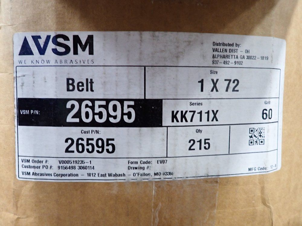 Vsm 60 Grit Sanding Belts