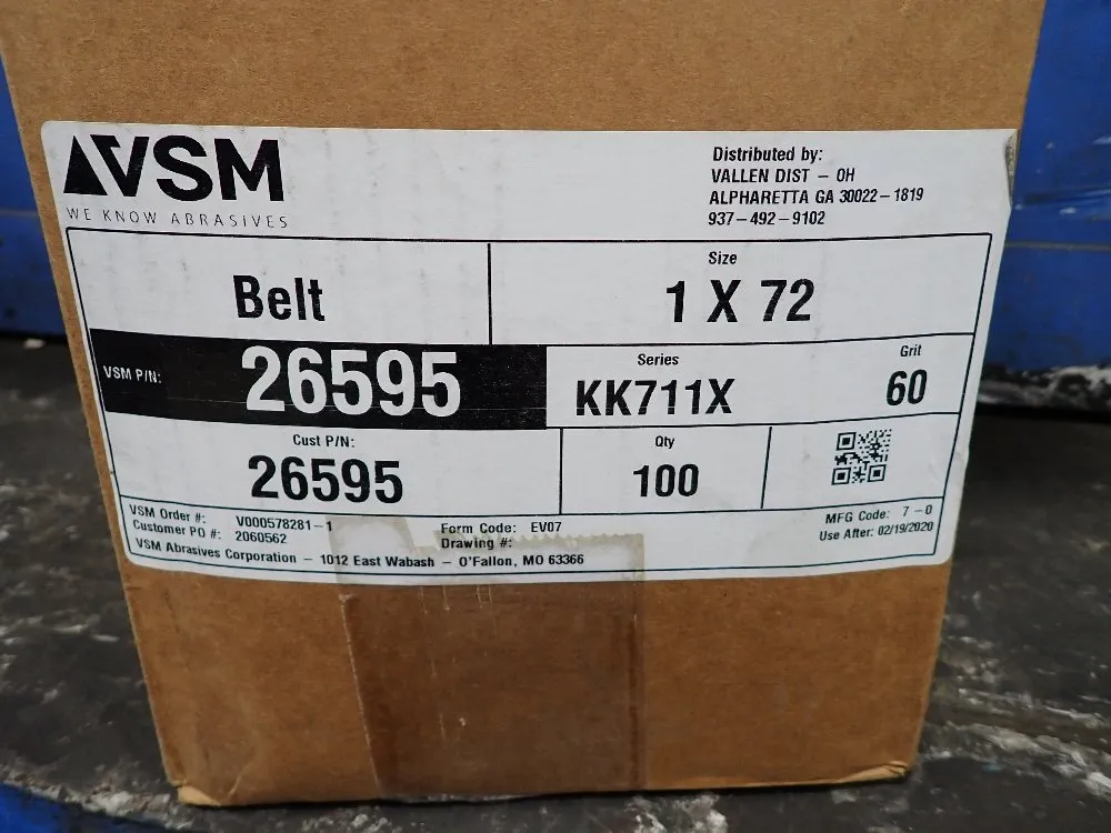 Vsm 60 Grit Sanding Belts