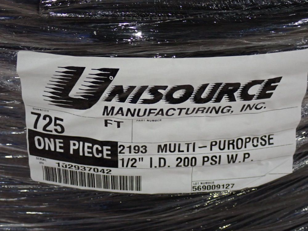 Unisource Manufacturing 725' X 1/2" Hose - 2193