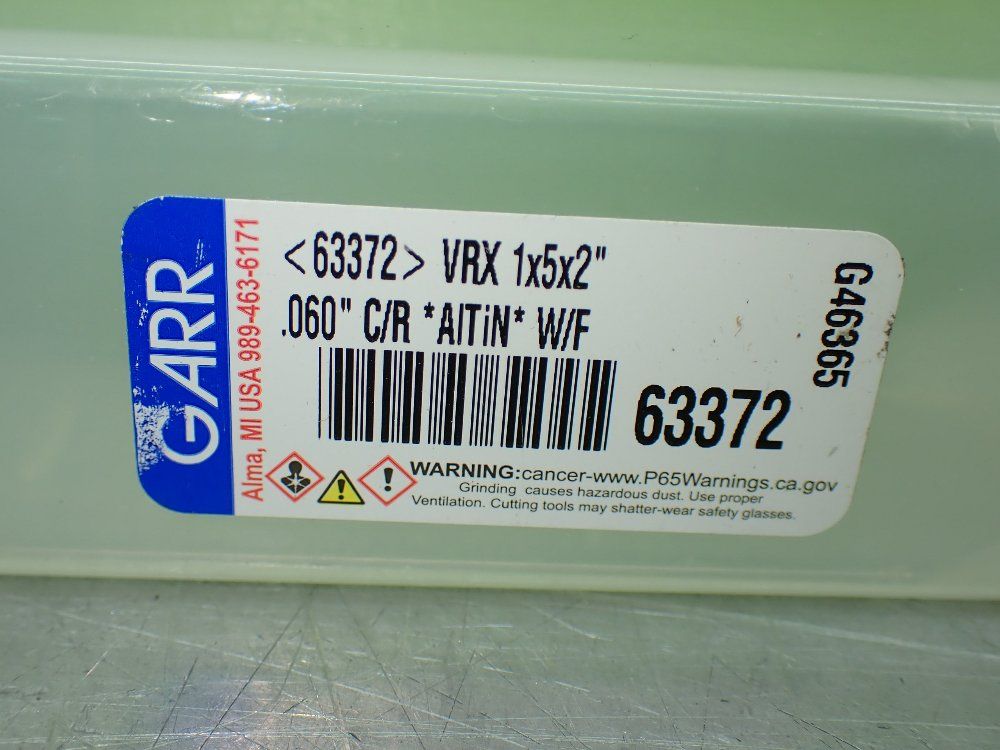 Garr Solid Carbide Center Cutting Corner Radius Endmill